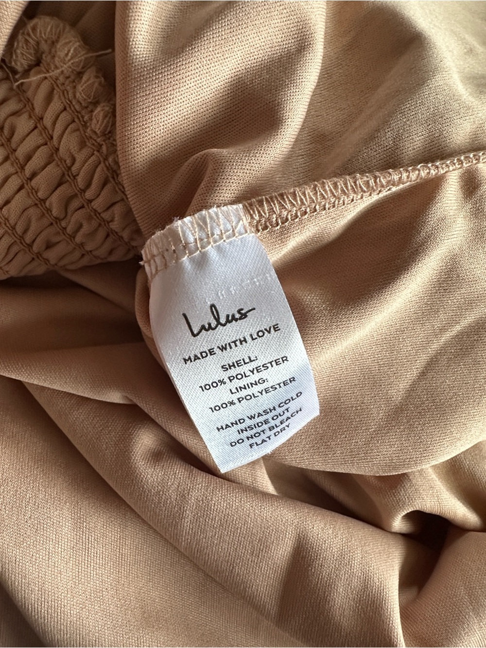 Lulu’s Cause to Celebrate Peach Pink Silver Ruffle Tiered Midi Dress NWT XL - Picture 15 of 16